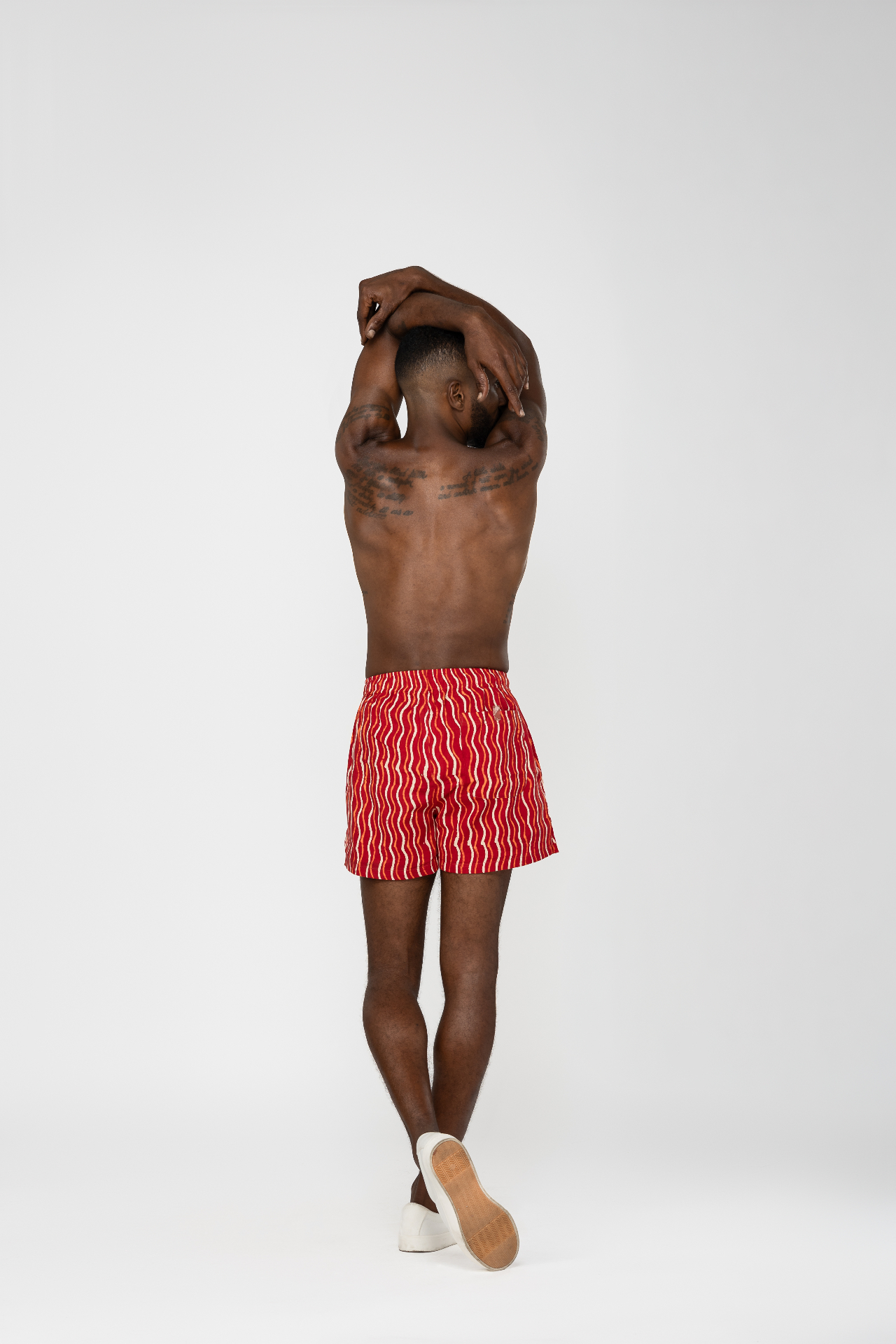Zebra Rojo Heirloom Cotton Hand Stitched 0% Synthetic Shorts