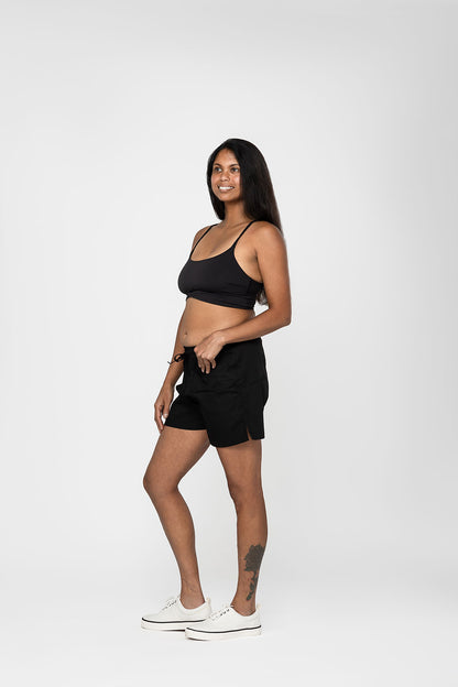 Midnight Heirloom Cotton Hand Stitched 0% Synthetic Shorts