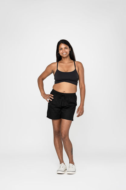 Midnight Heirloom Cotton Hand Stitched 0% Synthetic Shorts