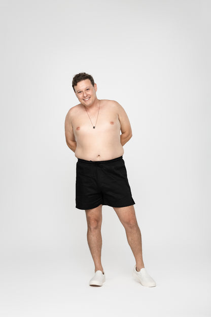 Midnight Heirloom Cotton Hand Stitched 0% Synthetic Shorts