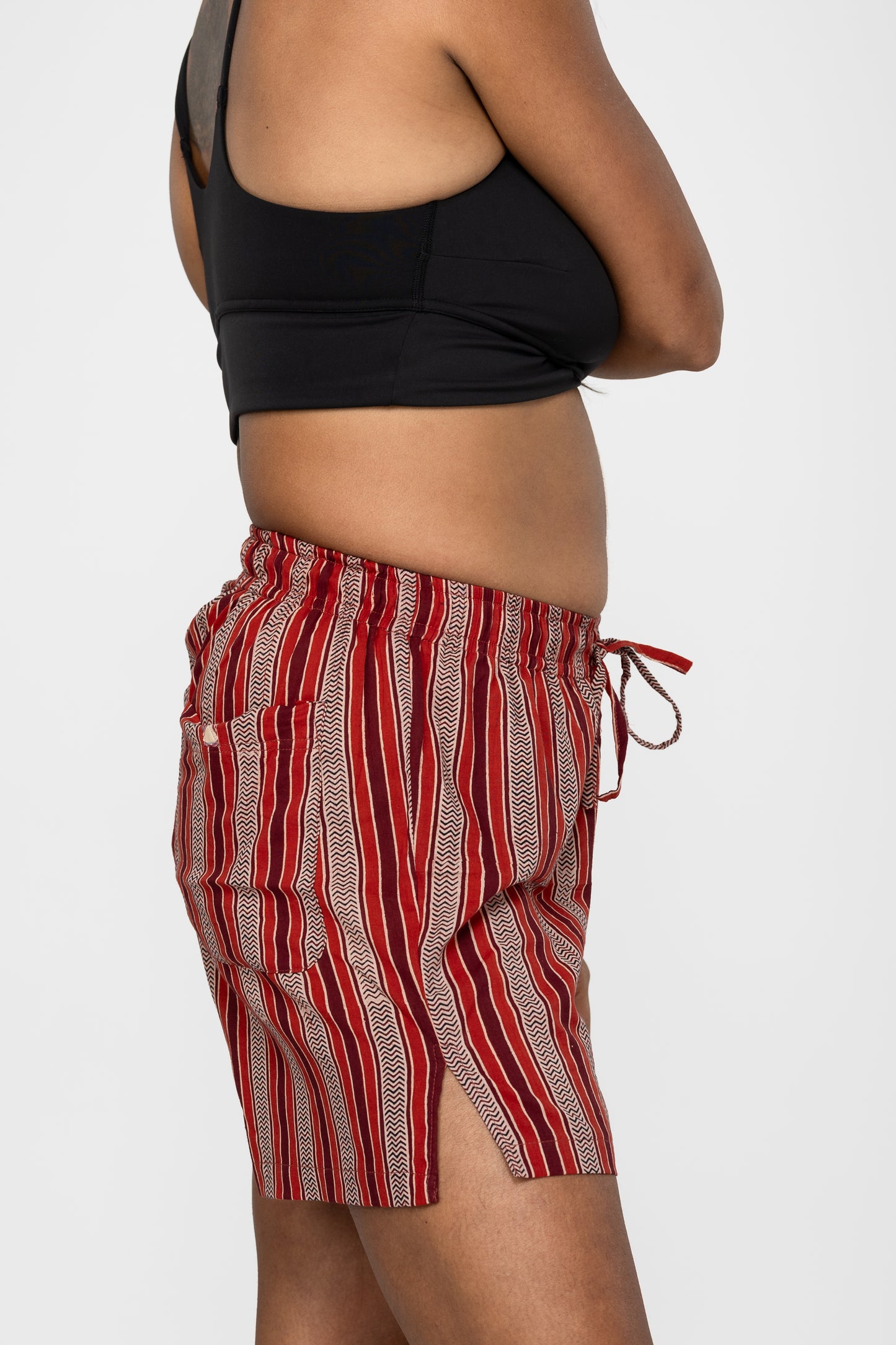 Red Roots Heirloom Cotton Hand Stitched 0% Synthetic Shorts