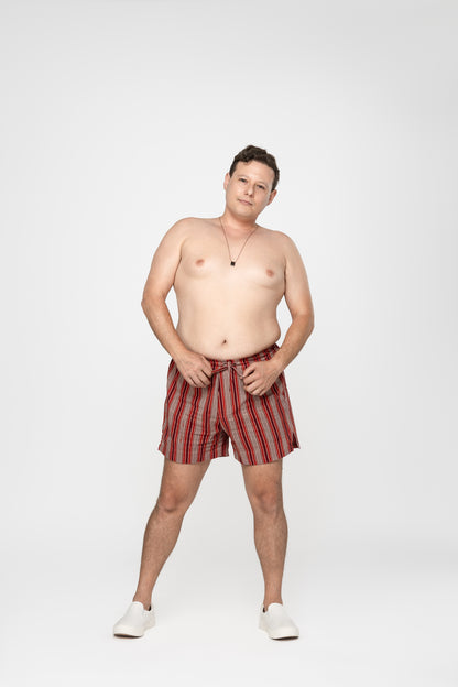 Red Roots Heirloom Cotton Hand Stitched 0% Synthetic Shorts