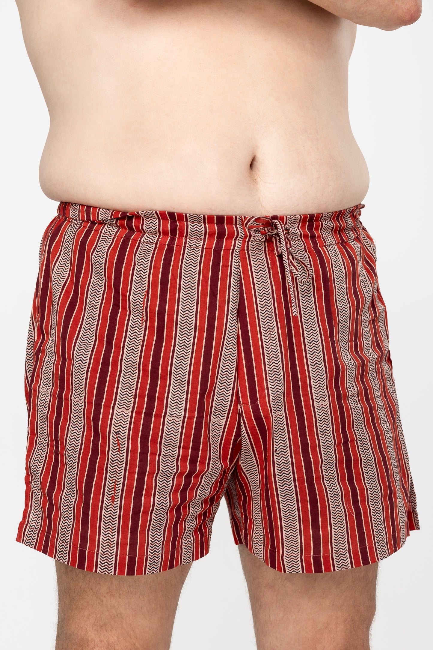 Red Roots Heirloom Cotton Hand Stitched 0% Synthetic Shorts