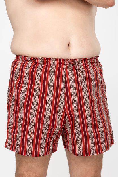 Red Roots Heirloom Cotton Hand Stitched 0% Synthetic Shorts