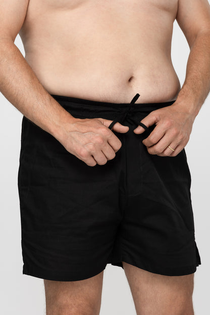 Midnight Heirloom Cotton Hand Stitched 0% Synthetic Shorts
