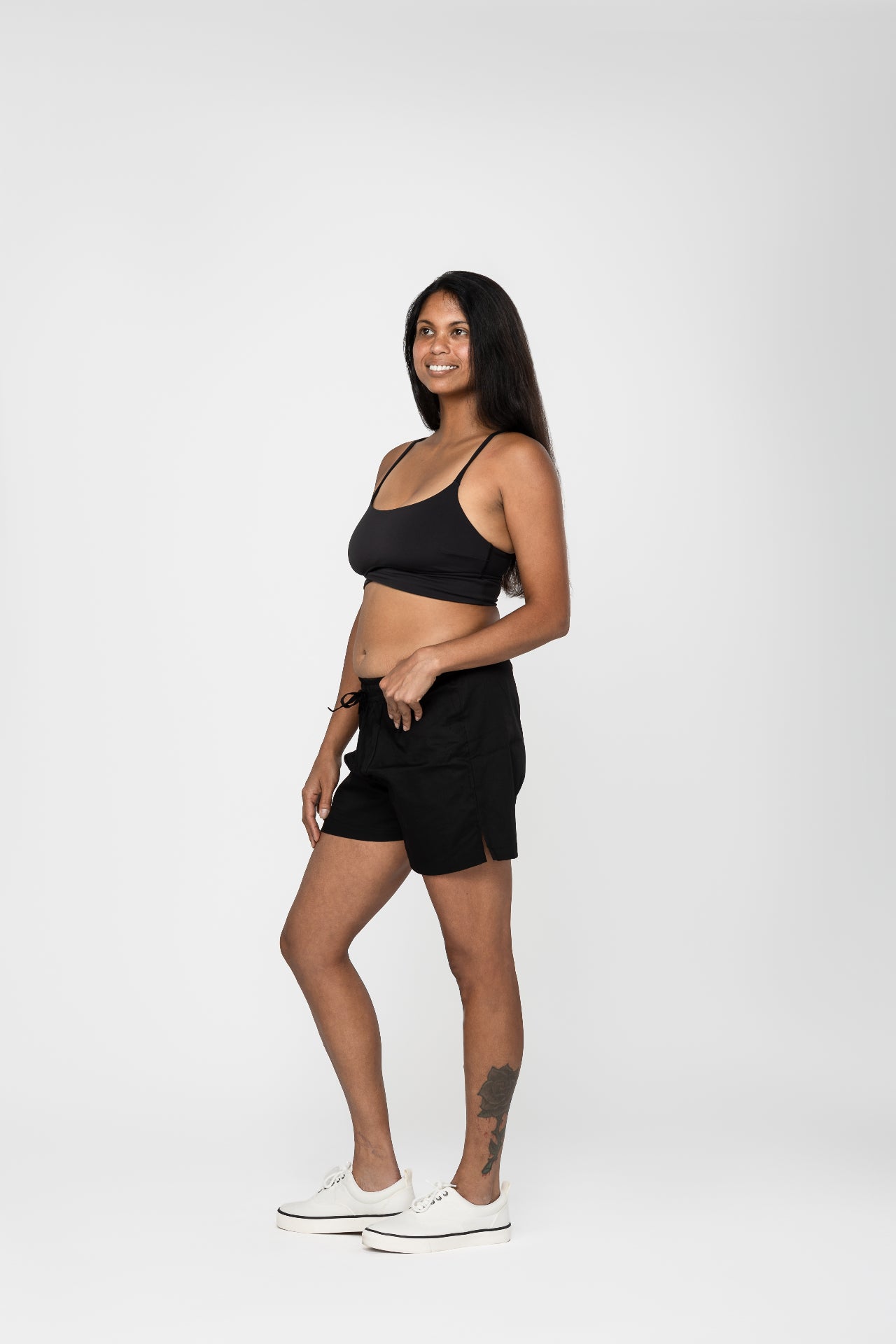 Midnight Heirloom Cotton Hand Stitched 0% Synthetic Shorts